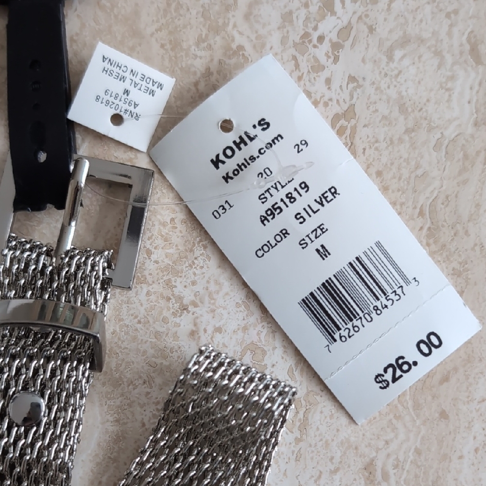 Apt. 9 Metallic Mesh Women's s Belt - Picture 2 of 4